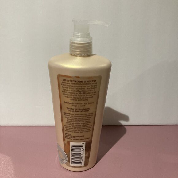 Ambi Soft & Even Creamy Oil Lotion Olive Oil Shea Butter 12 oz New Look USA - Picture 5 of 8